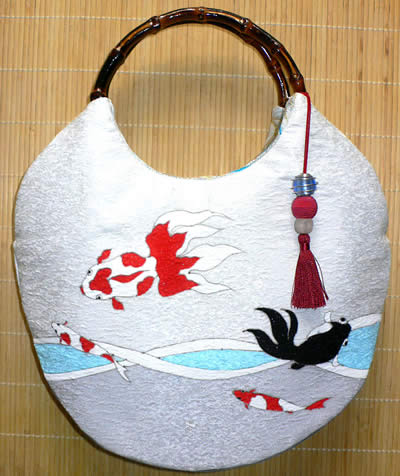 バッグ　金魚